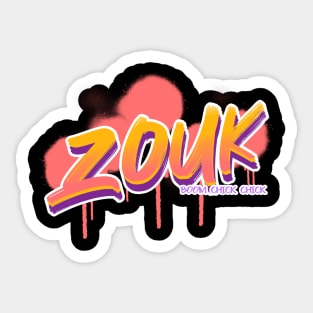 Brazilian Zouk Dance Boom Chick Chick Sticker